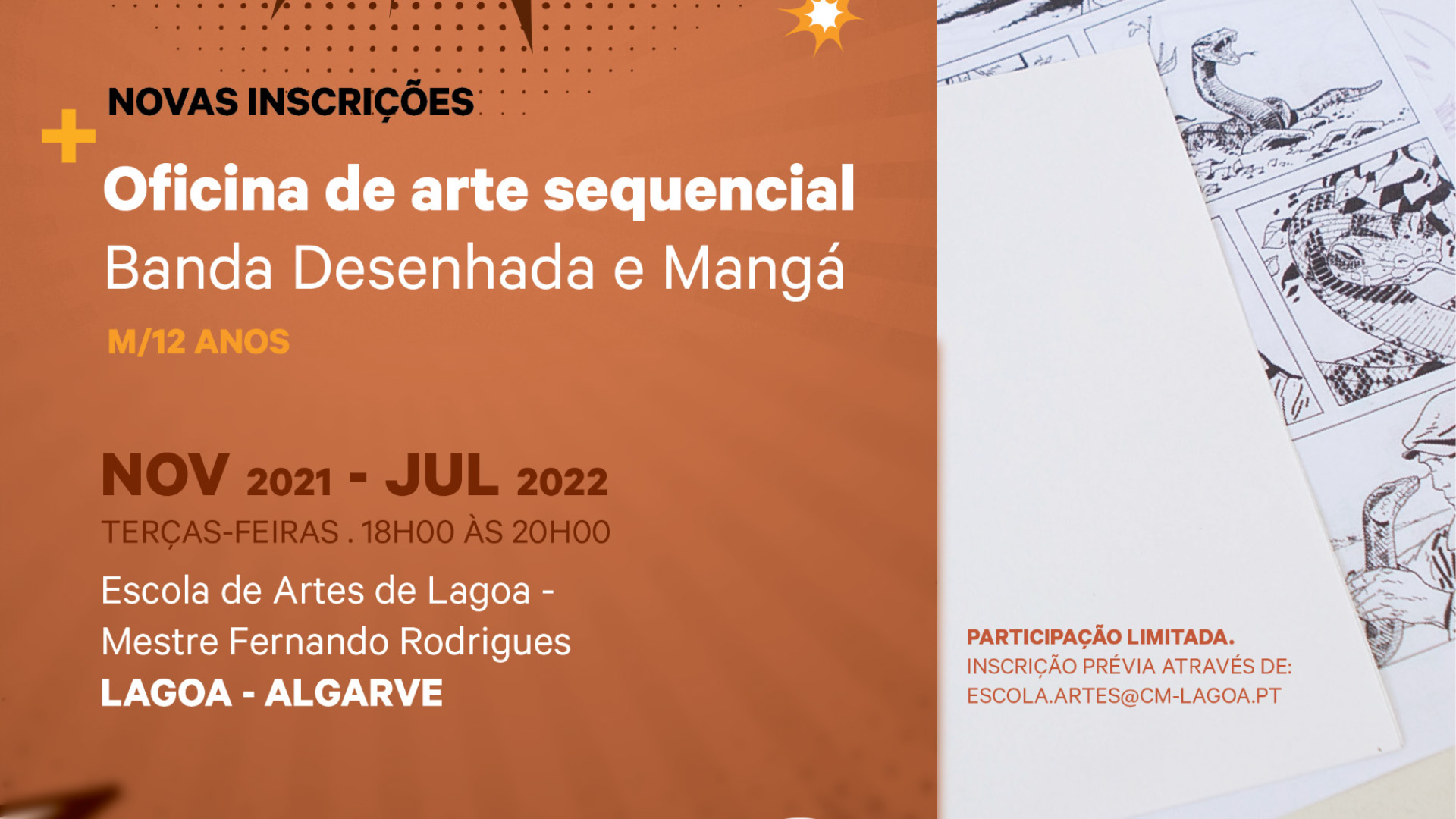 Oficina de arte sequencial (Banda Desenhada e Mangá)