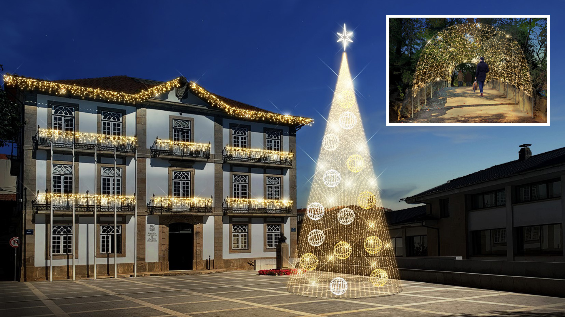 Iluminação de natal estende-se, pela primeira vez, ao parque de La Salette