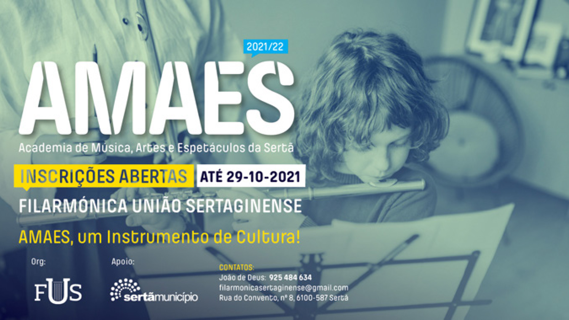 Inscrições abertas para a Academia de Música, Artes e Espetáculos da Sertã