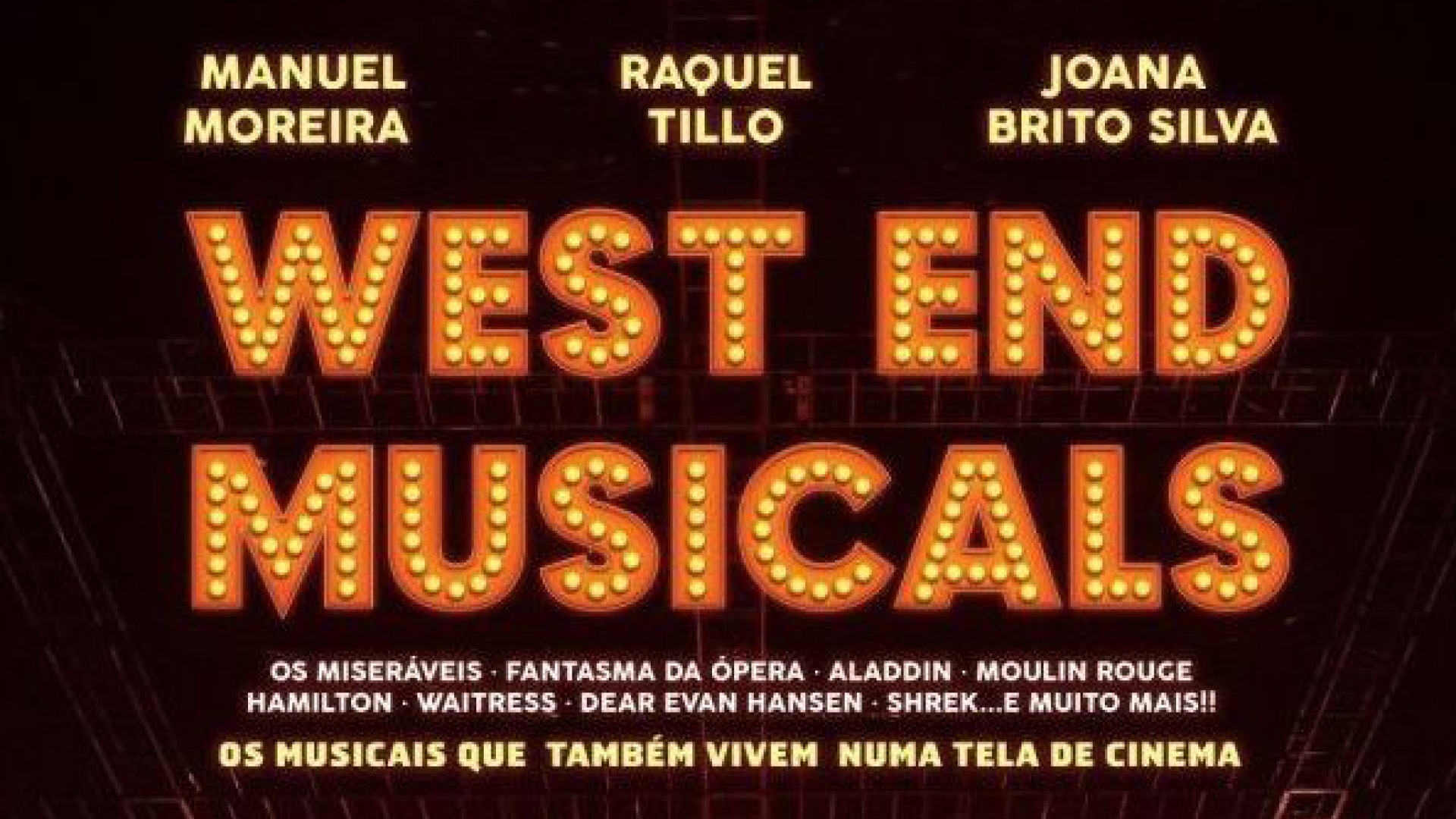 West End Musicals, no Salão Preto e Prata do Casino Estoril, a 7 de dezembro