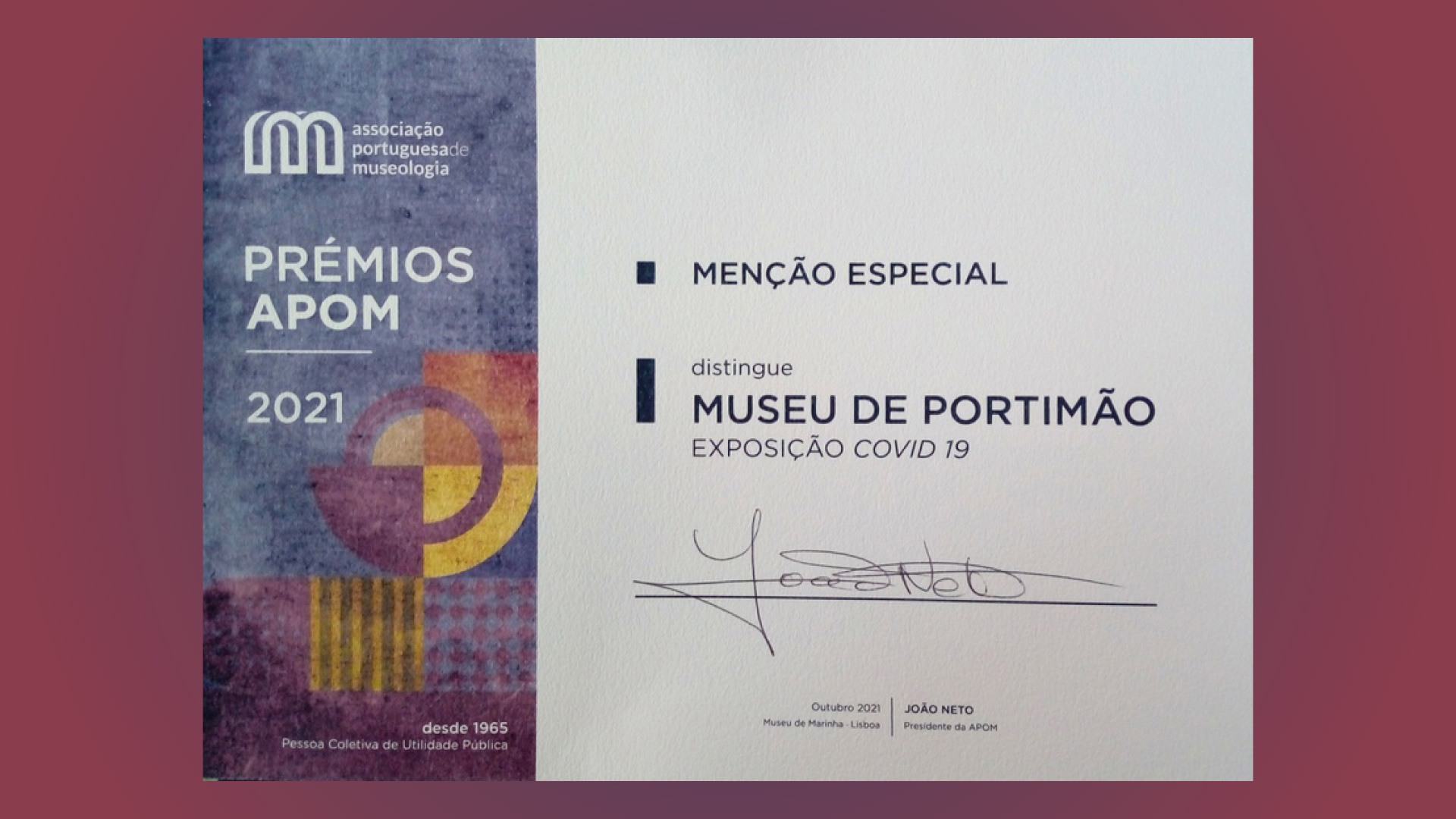 Museu de Portimão distinguido pela APOM com menção especial