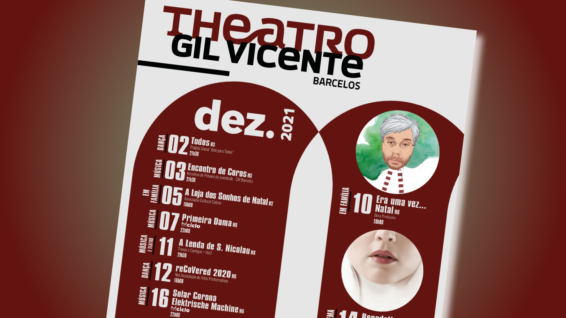 Theatro Gil Vicente encerra 2021 com programação especial