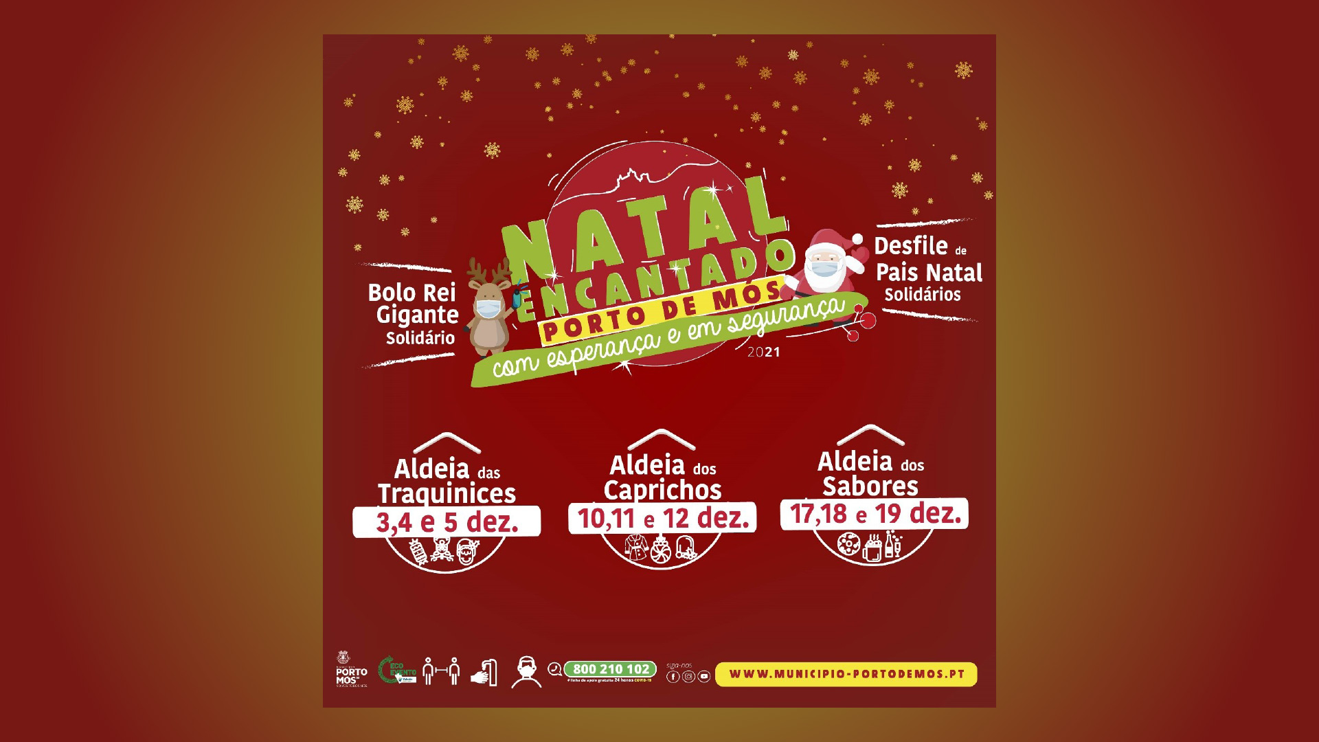 Natal Encantado 2021, de 3 a 19 de dezembro, em Porto de Mós