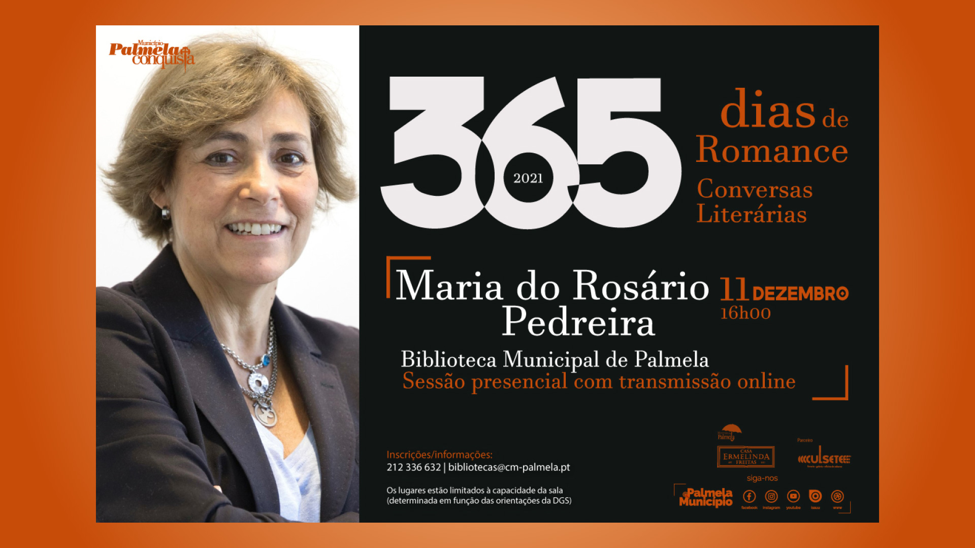 Maria do Rosário Pedreira na última sessão deste ano do “365 Dias de Romance”