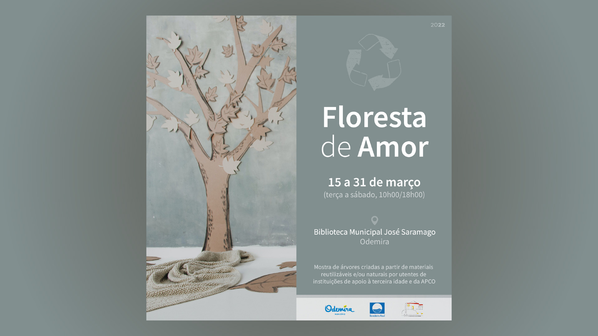 Biblioteca de Odemira recebe a exposição “Floresta de Amor”