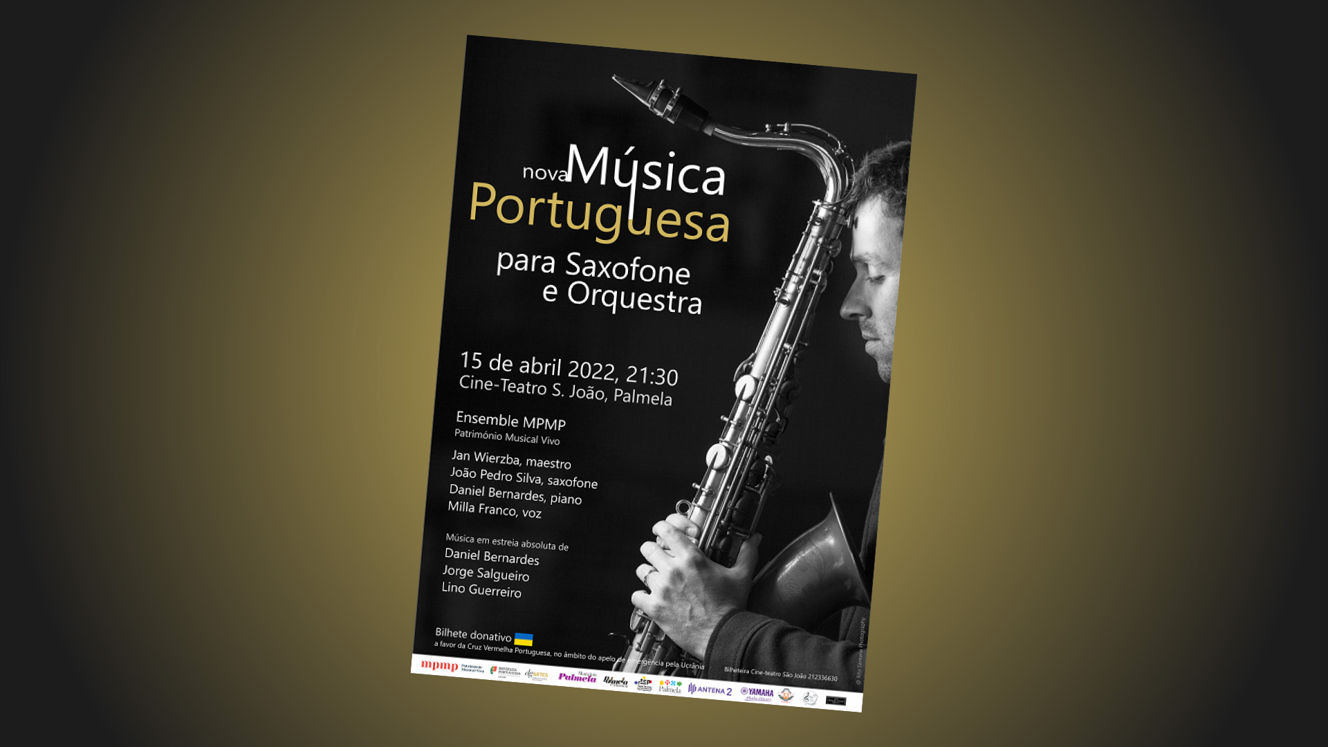 “Nova Música Portuguesa para Saxofone e Orquestra”, a 15 de abril, Cine-Teatro S. João