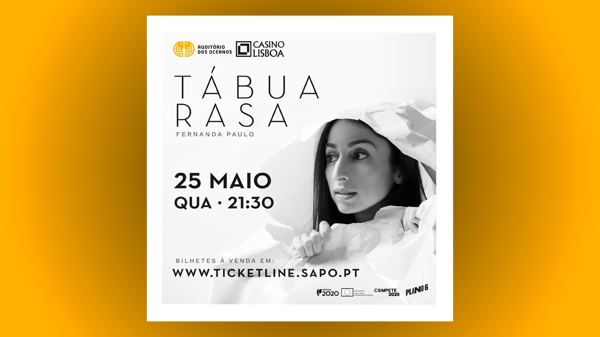 Auditório dos Oceanos do Casino Lisboa apresenta concerto “Tábua Rasa”