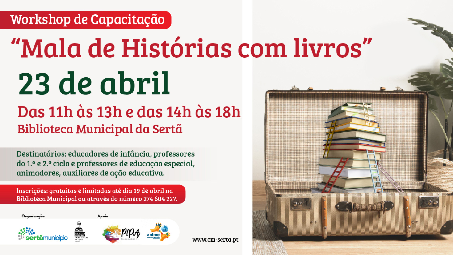 Workshop de Capacitação “Mala de Histórias com livros”