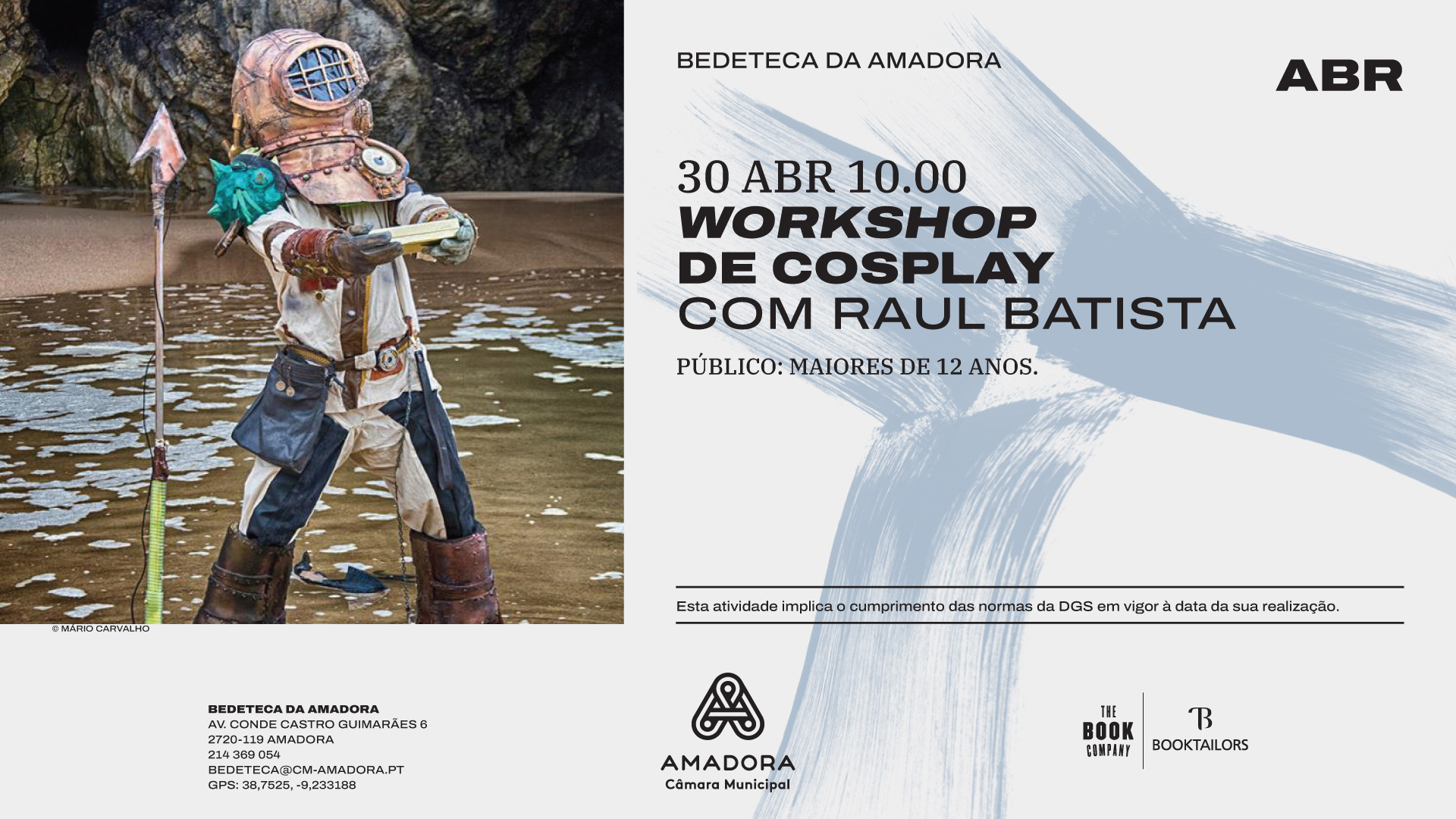 Workshop de Cosplay com Raúl Batista, dia 30 de abril