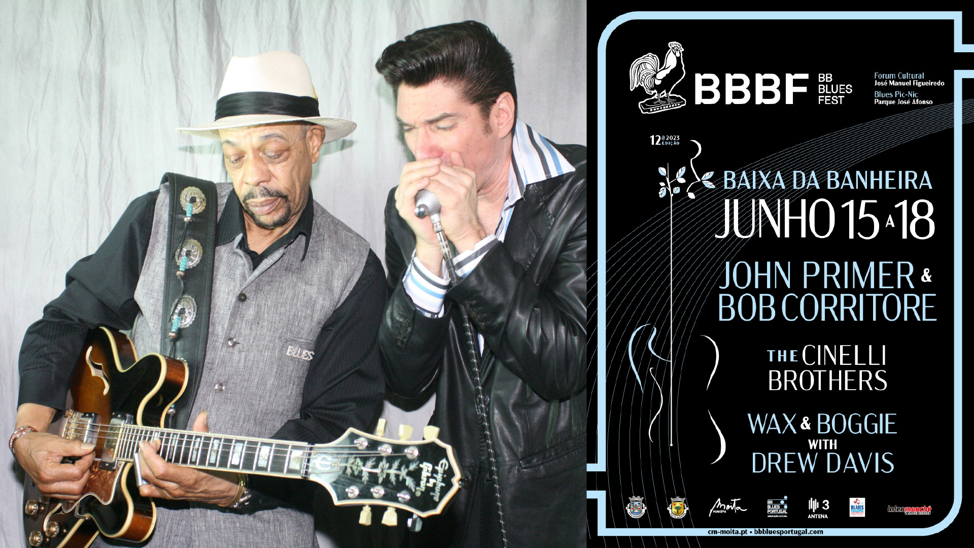 BBBF Prestige Awards: Homemageando os Ícones do Blues John Primer e Bob Corritore