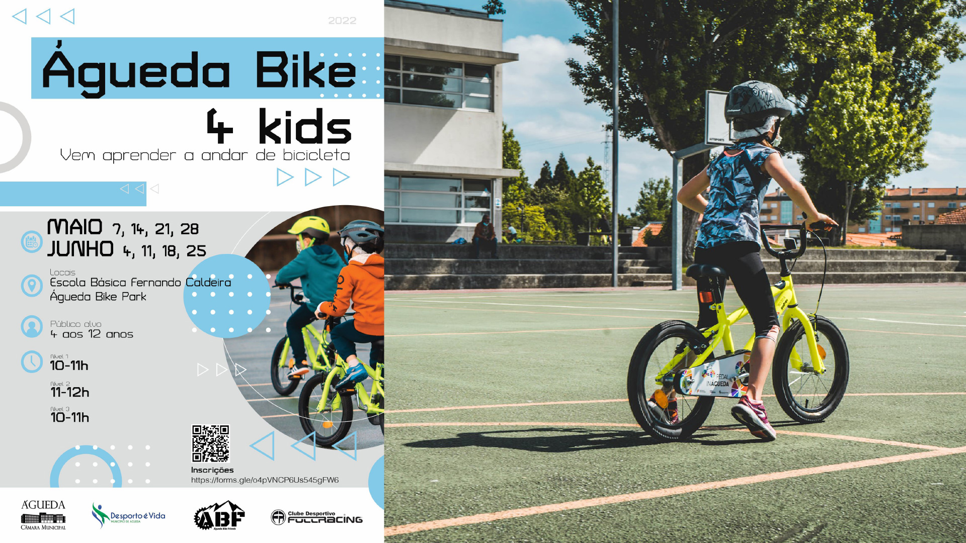 Águeda promove 3.ª edição do “Águeda Bike 4 Kids” no mês de maio