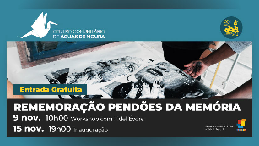 Fidel Évora promove workshop em Águas de Moura no dia 9 de novembro