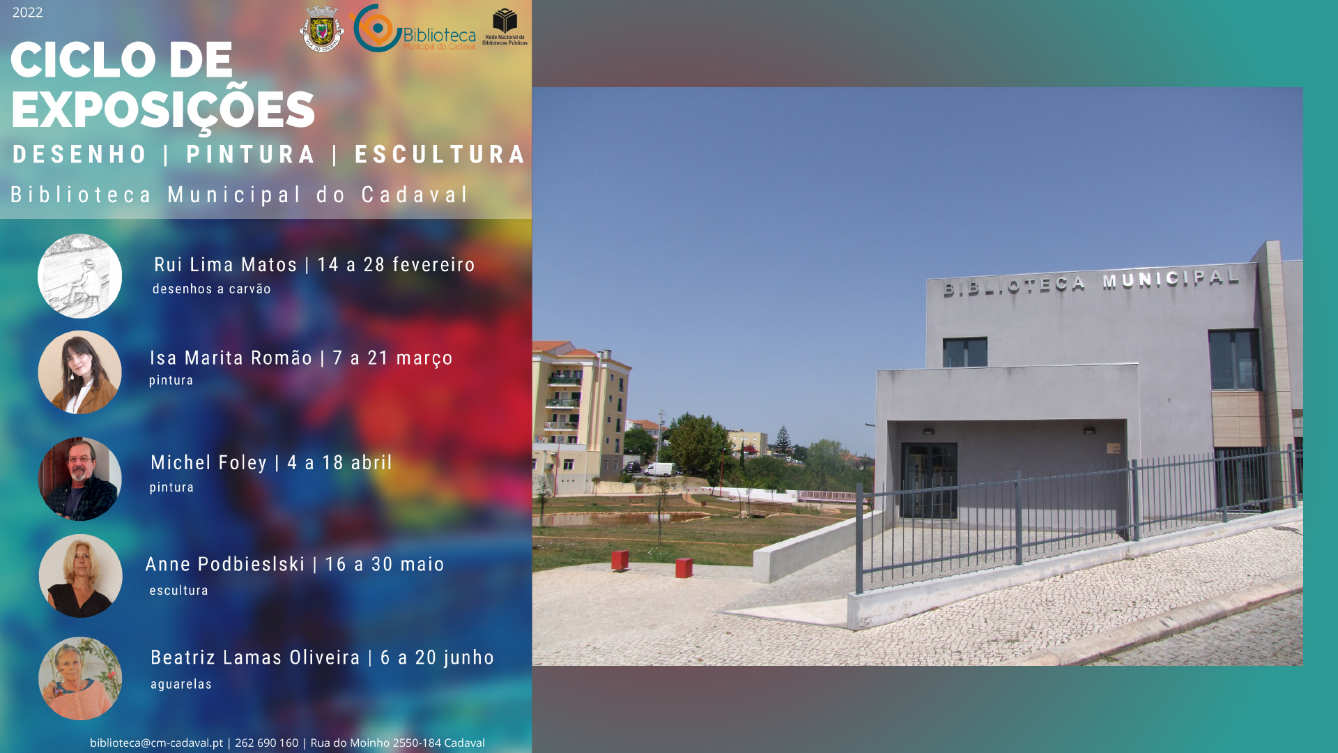 Biblioteca Municipal do Cadaval promove Ciclo de Exposições, entre fevereiro e junho